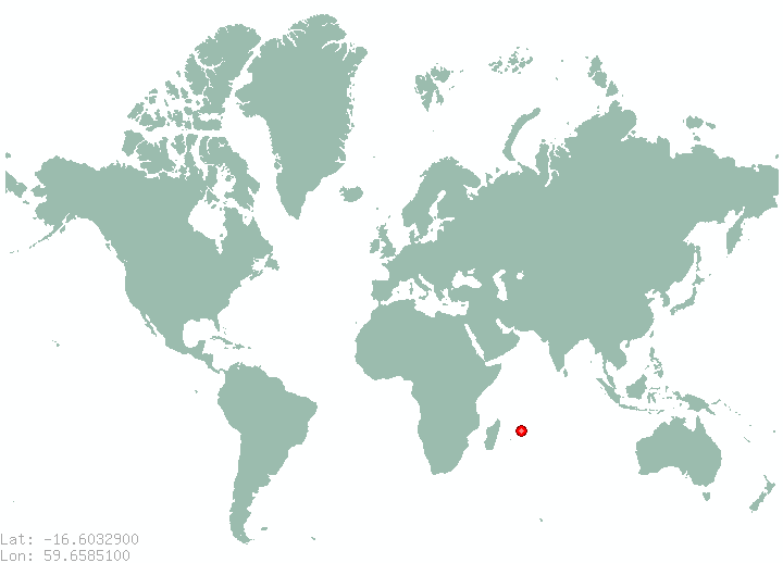 Cargados Carajos in world map